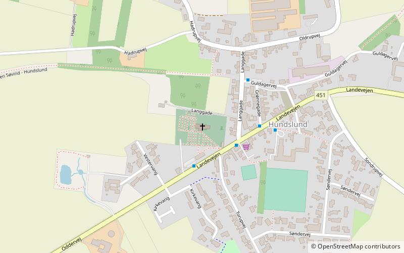 Hundslund Kirke location map