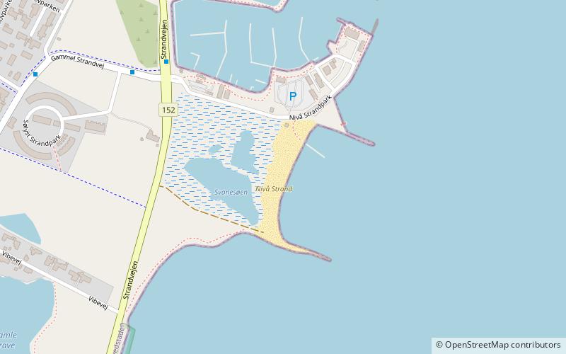 Nivå Strand location map