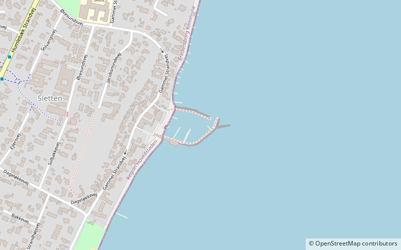 sletten havn gmina fredensborg location map
