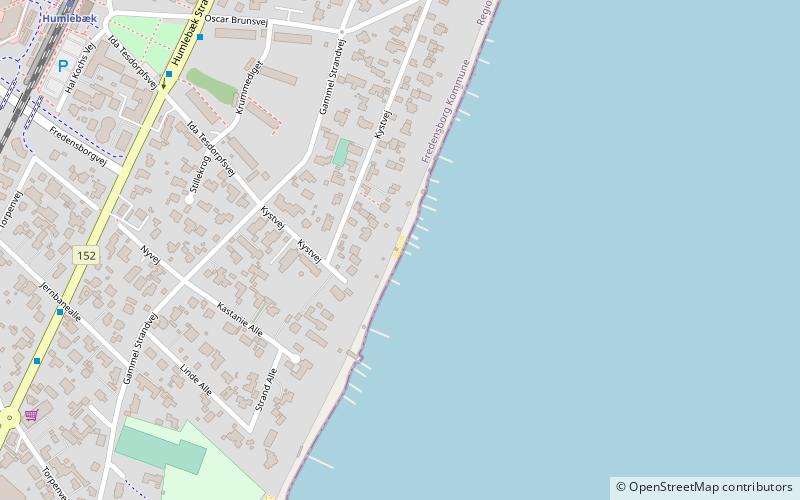 stranden ved ida tesdorpfs vej gmina fredensborg location map