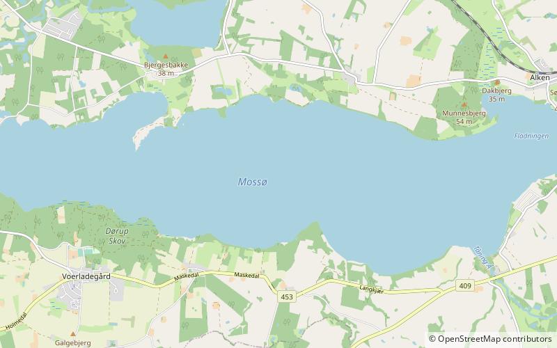Mossø location map