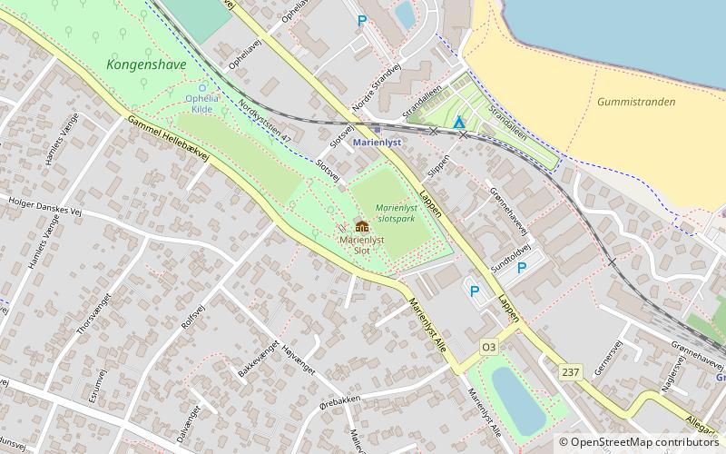 Marienlyst Slot location map