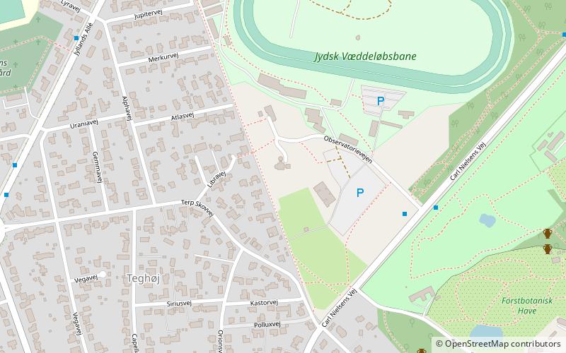 Ole Rømer Observatory location map