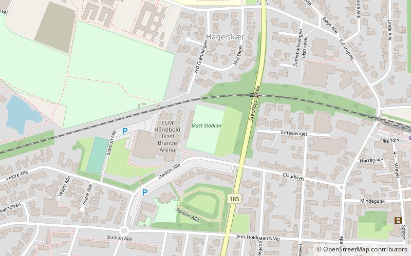 ikast stadion location map