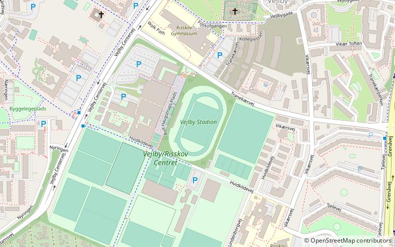 Vejlby Stadium location map