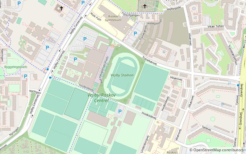Vejlby-Risskov Hallen location map