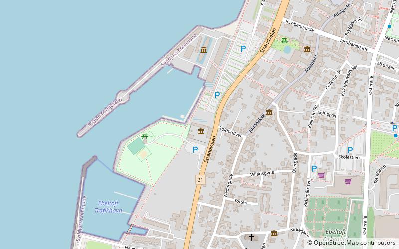 Glasmuseet Ebeltoft location map