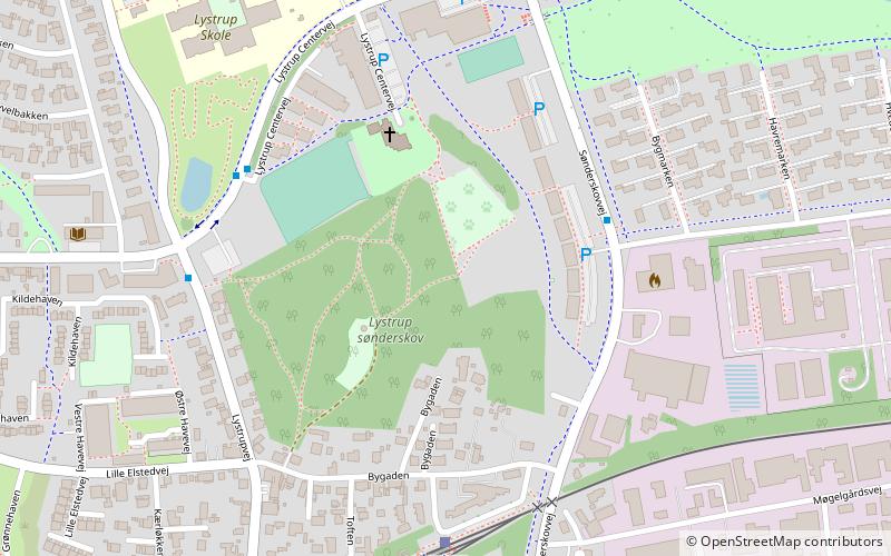 Lystrup location map