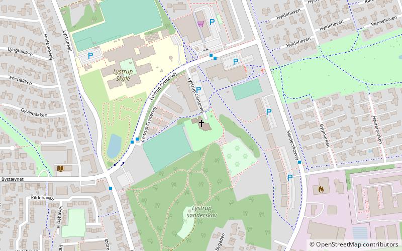 Lystrup Kirke location map