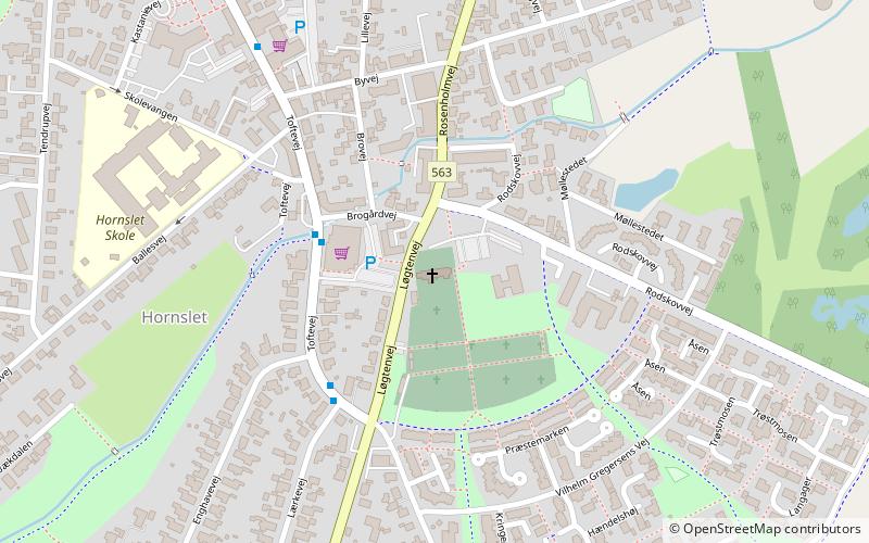 Hornslet kirke location map