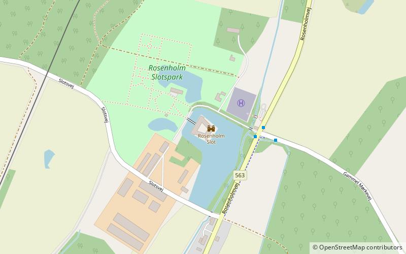 Rosenholm Castle location map