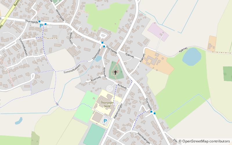 Thorsager kirke location map