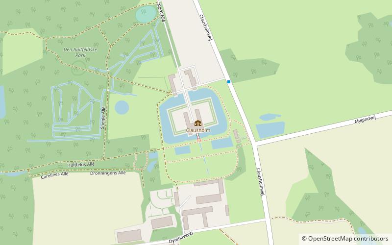 Clausholm Castle location map