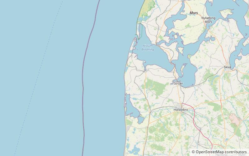 Bovbjerg Fyr location map