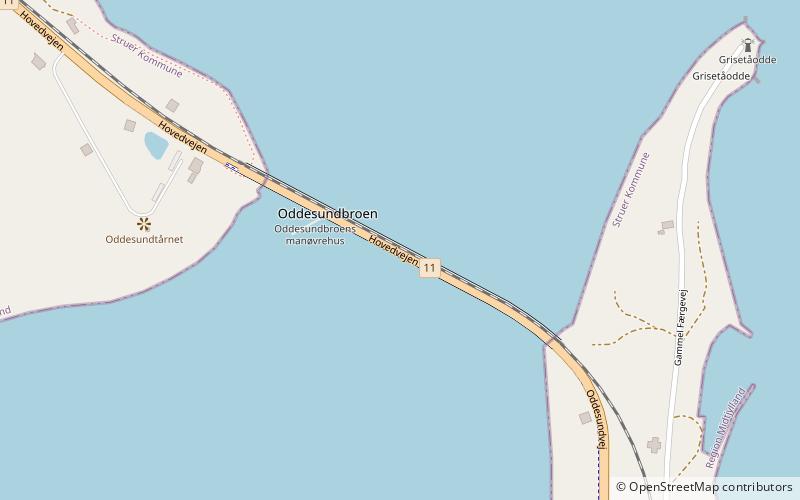 Oddesundbroen location map