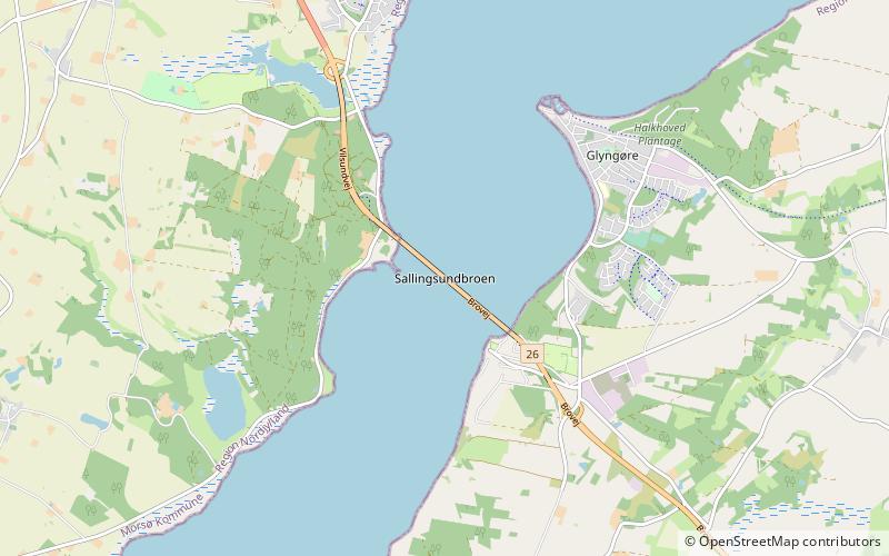 Sallingsund Bridge location map