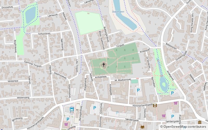 Aars church location map