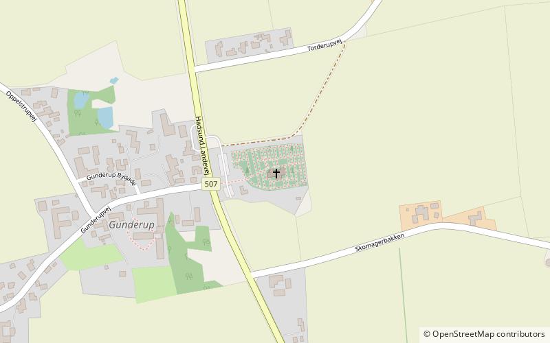 Gunderup Kirke location map