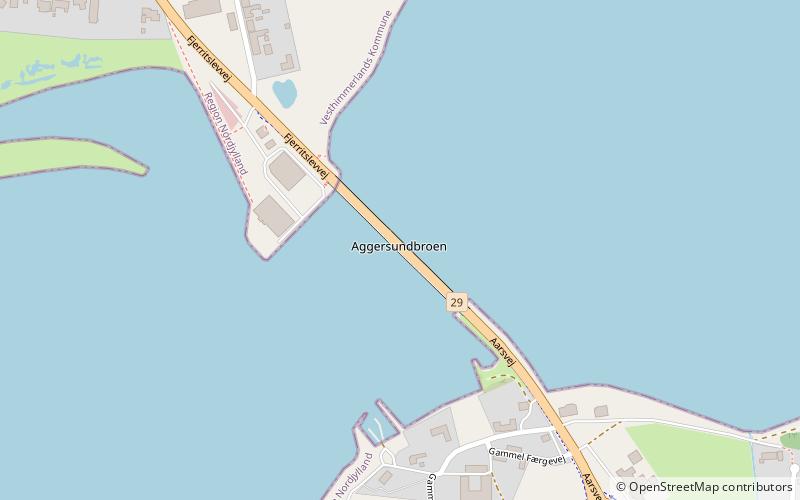 Aggersund Bridge location map