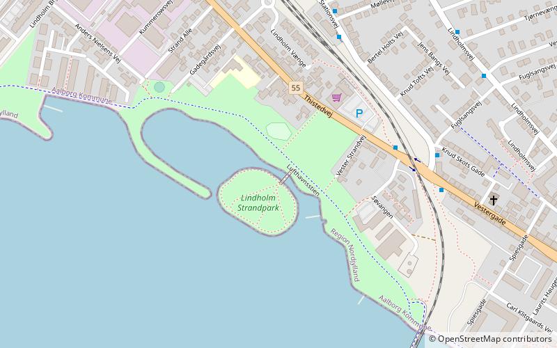 lindholm strandpark aalborg location map