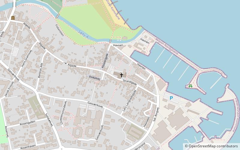 Sæby Church location map