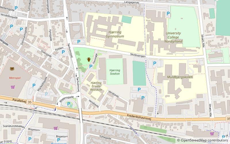 Hjørring Stadium location map