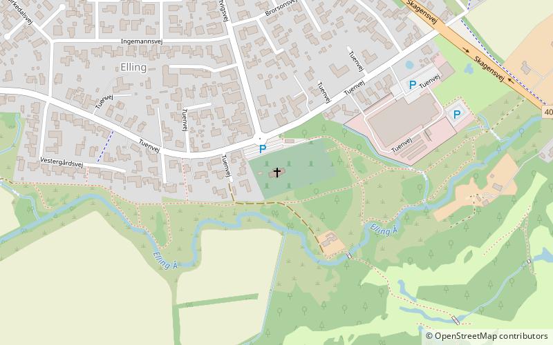 Elling Kirke location map