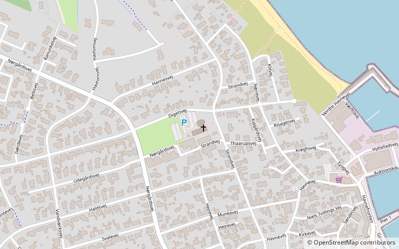 Strandby kirke location map