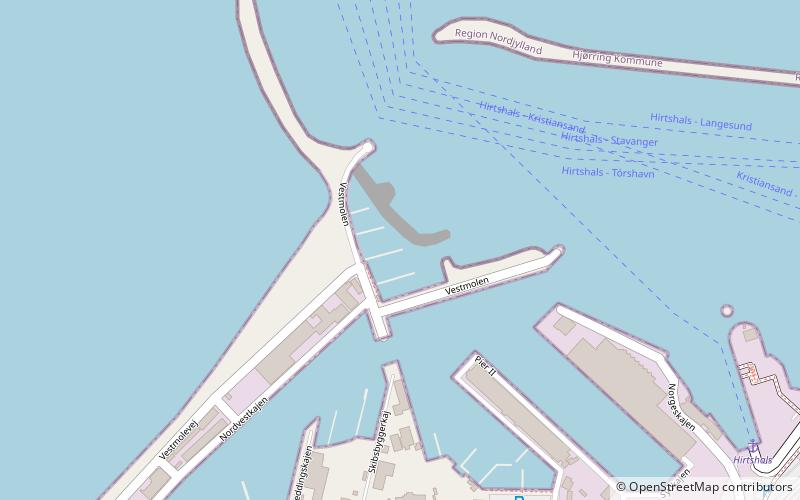 Hirtshals Havn location map