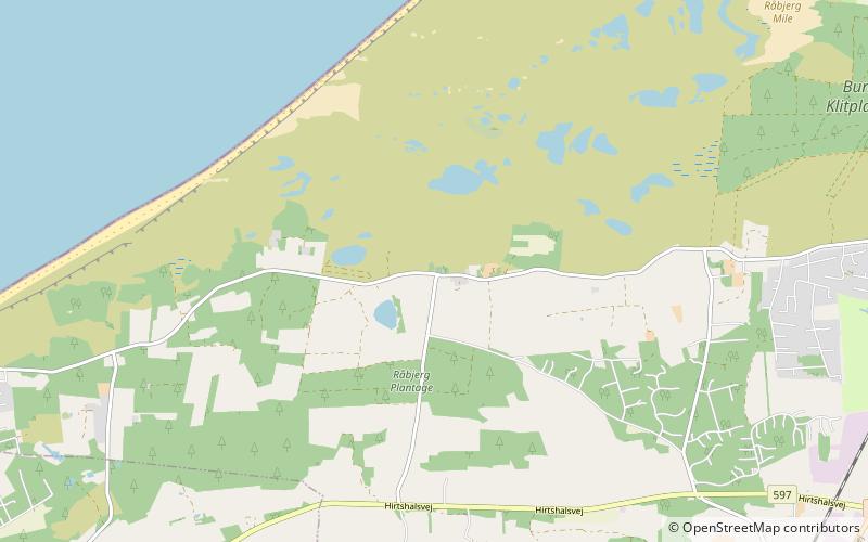 Råbjerg kirke location map