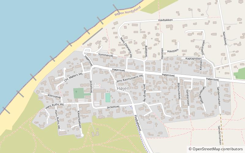 Højen location map