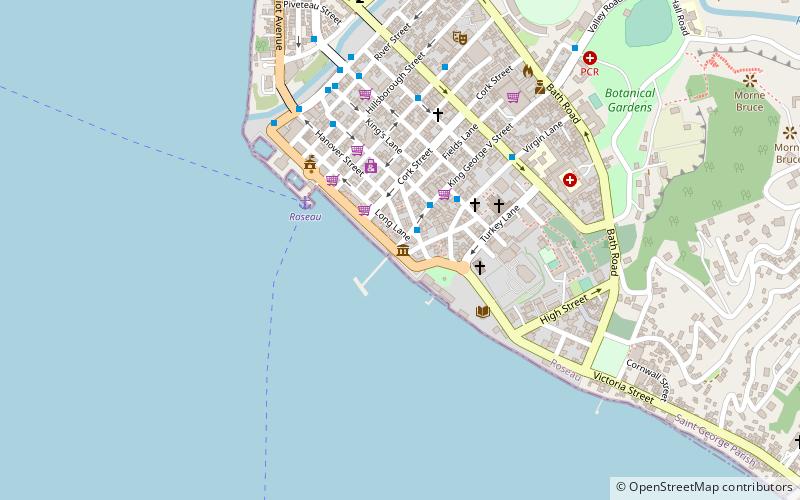 Dominica Museum location map