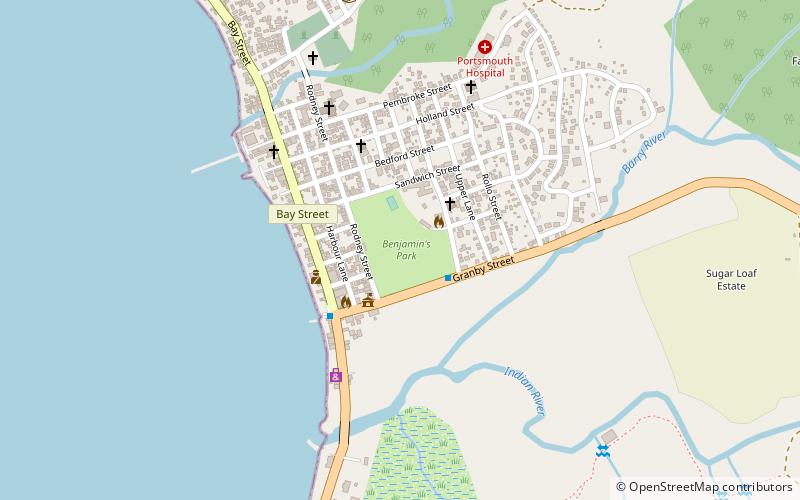 benjamins park portsmouth location map