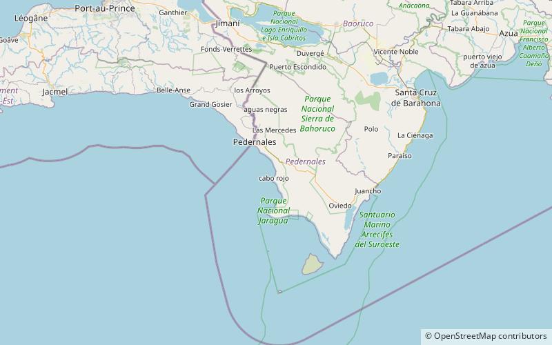 port of cabo rojo jaragua national park location map