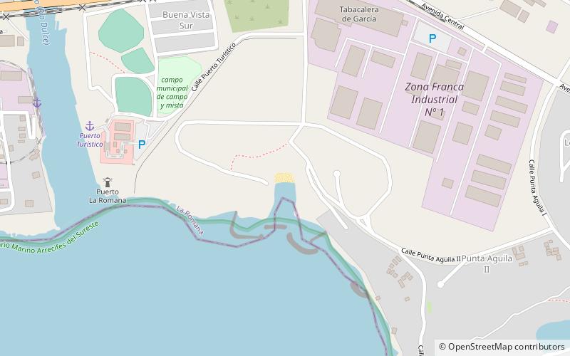 playa caleton la romana location map