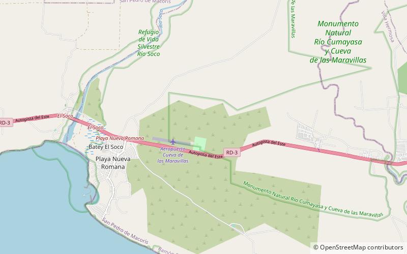 Cueva de las Maravillas National Park location map