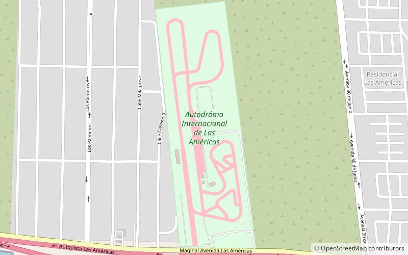 autodromo internacional de las americas santo domingo location map