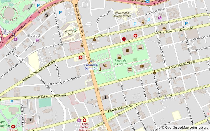 Teatro Nacional location map