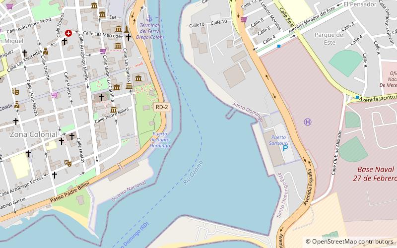 Port of Santo Domingo location map