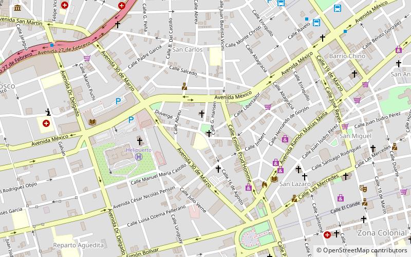 centro abreu santo domingo location map