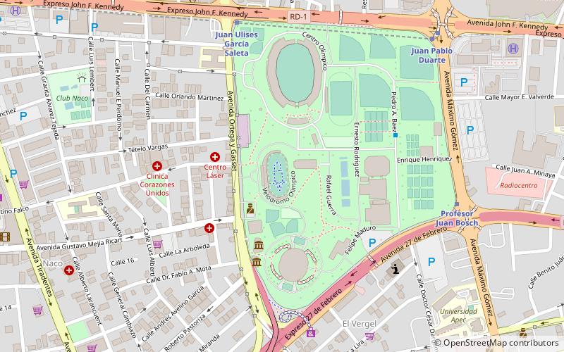 Félix Sánchez Olympic Stadium location map