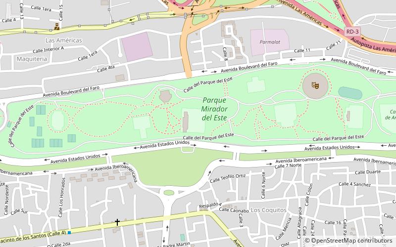 estadio parque del este santo domingo location map
