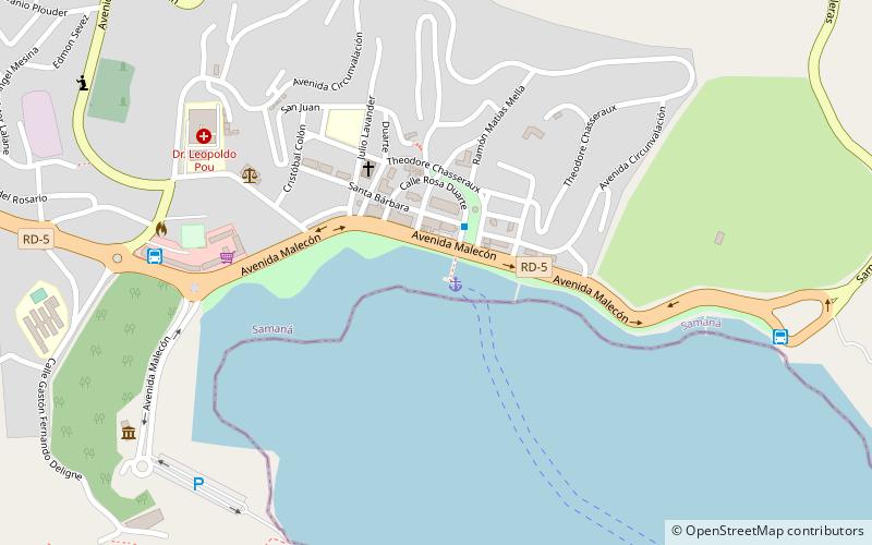 cayo levantado port santa barbara de samana location map