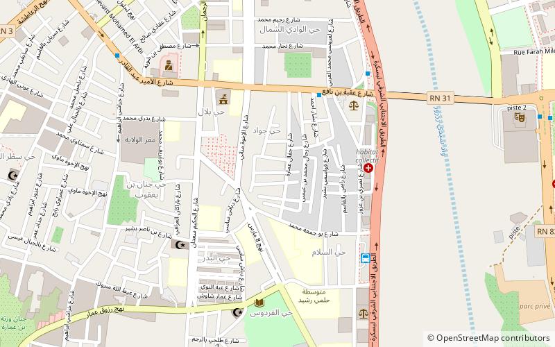 biskra district location map