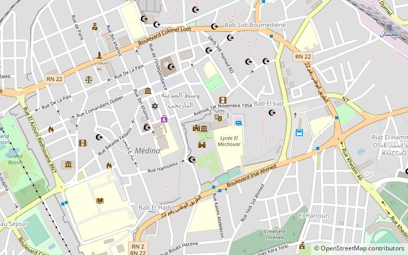 Palais El Mechouar location map