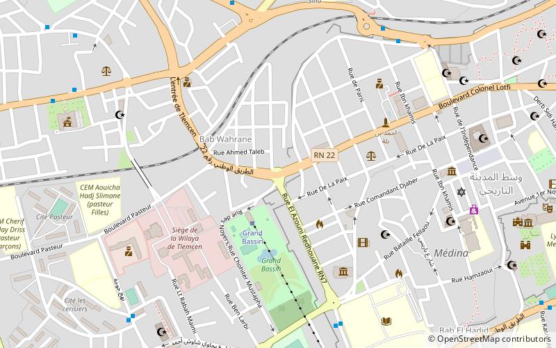 Cascades d'El-Ourit location map