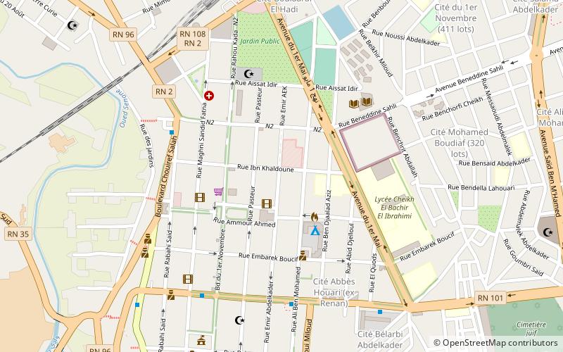 centre commercial ain temouchent location map