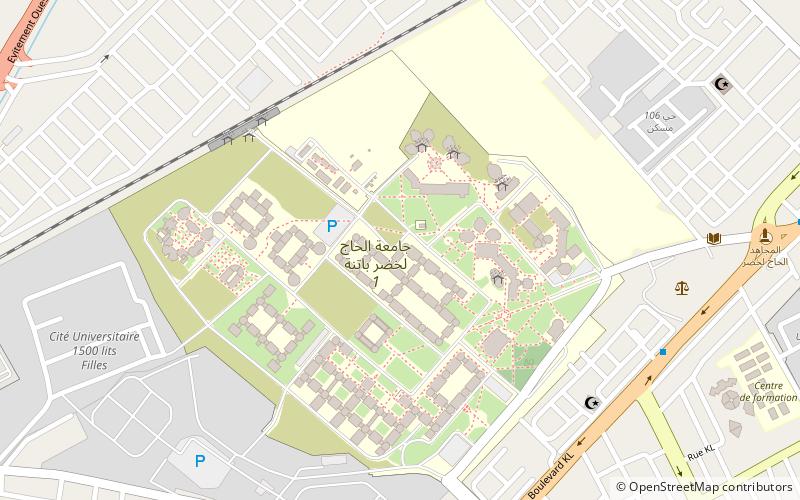 Universität Batna location map