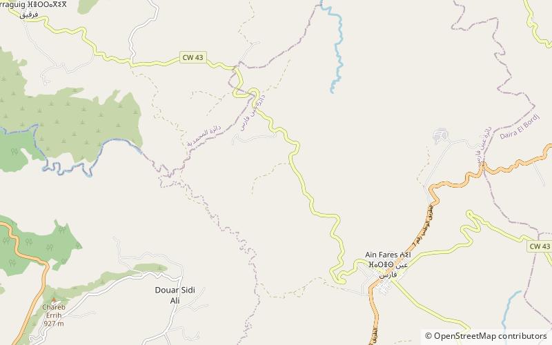 Beni-Chougrane location map