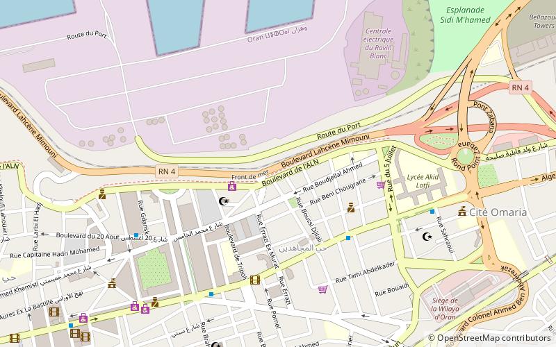 seafront oran location map